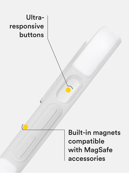 Ace Pro Clear and White Case with MagSafe for iPhone 14 Plus, , large